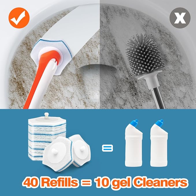 JEHONN Disposable Toilet Bowl Cleaner Wand - Image 4