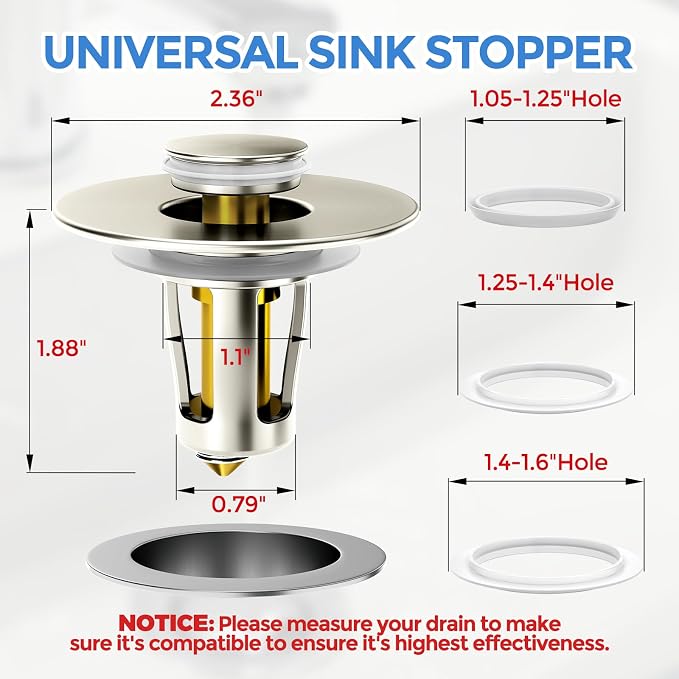 zaa Bathroom Sink Stopper - Image 5