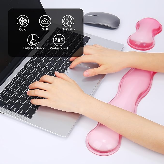 Gel Wrist Rest for Keyboard and Mouse, Wrist Rest for Keyboard, Mouse Wrist - Image 2