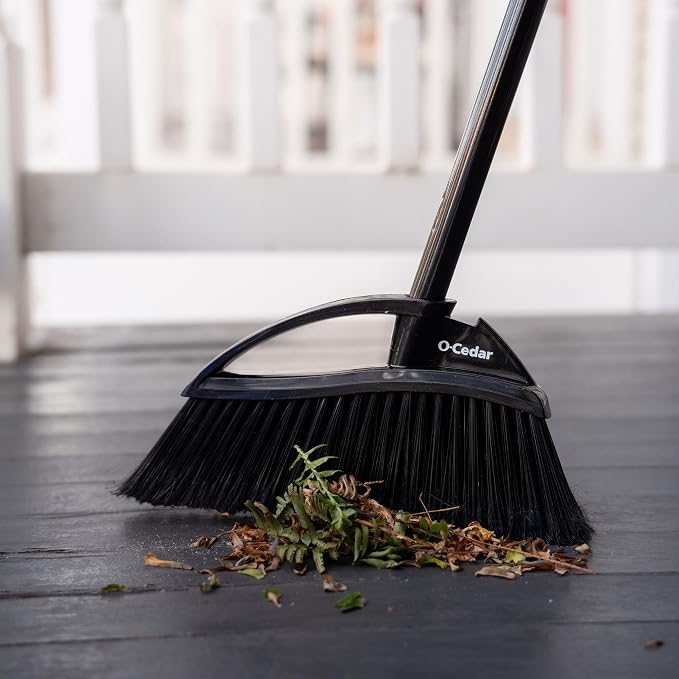 O-Cedar Indoor & Outdoor Strong Sweep Broom & Brush Bundle | Heavy Duty - Image 6