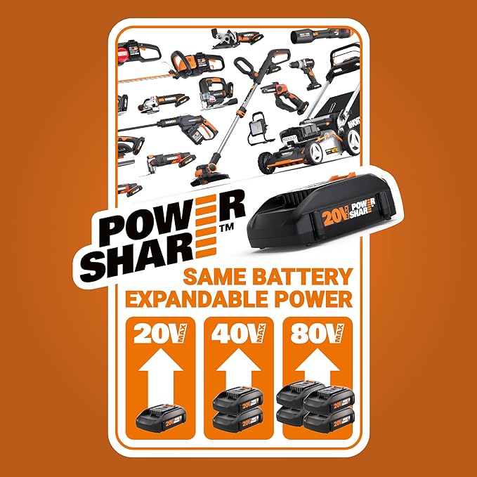 WORX WX030L 20V Power Share Cordless Cube Vac Compact Vacuum - Image 8