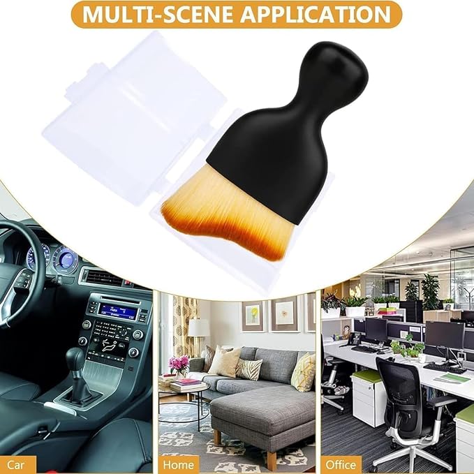 3PCS Car Interior Cleaning Tool, Car Cleaning Brush Interior Dust Collectors - Image 4