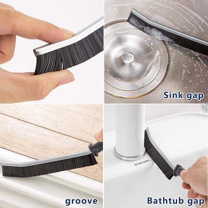 9Pcs Crevice Cleaning Brush Set, Hard Bristle Cleaning Brushes - Image 2