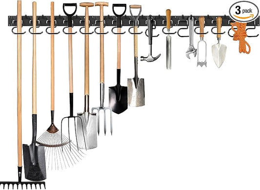51 Inch Garden Tool Organizer Wall Mount by GARLWOLX