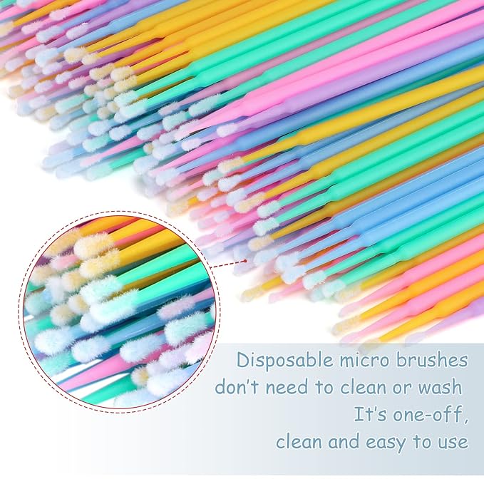 G2PLUS 500PCS Micro Cotton Swabs, Disposable Micro Applicators Brush - Image 3