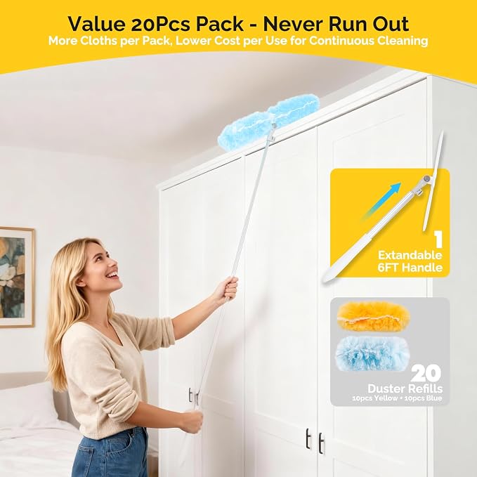 AIDELY 6 FT Extendable Duster Handle - Image 6
