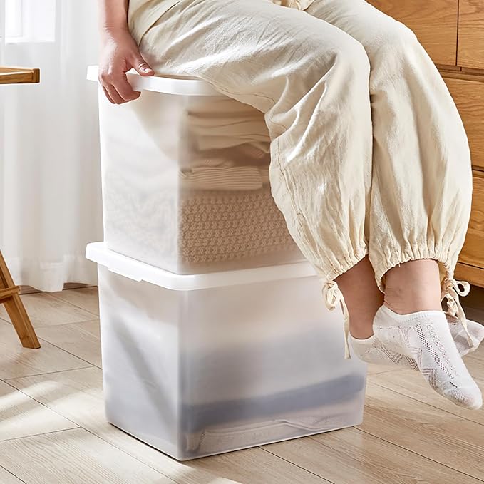 15 Quart Stackable Plastic Storage Bins - Image 4
