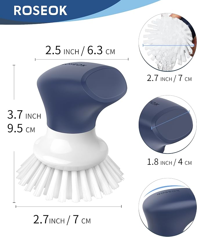 Dish Scrub Brush, Self-Standing Palm Brush - Image 8