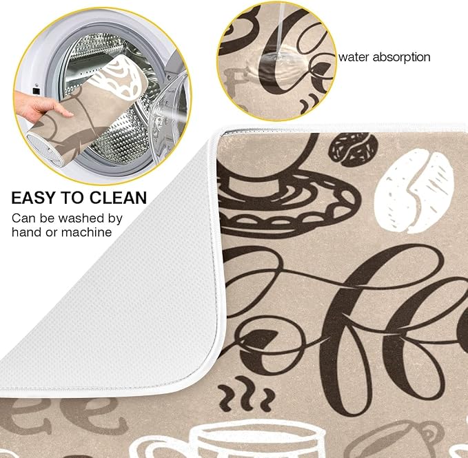 Brown Coffee Dish Drying Mat - Image 2