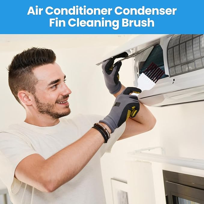 3 Pcs Air Conditioner Condenser Fin Comb Cleaner Kit, Ac Coil Cleaner Brush - Image 2