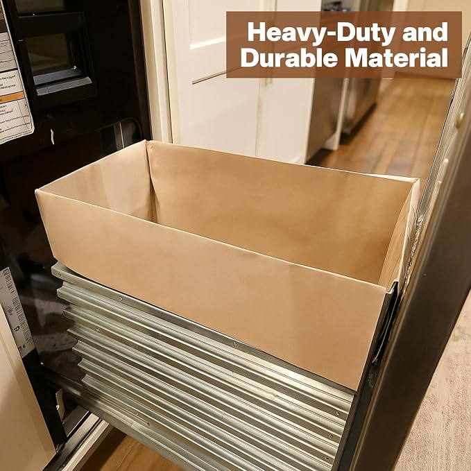 30 Pcs Trash Compactor Bags for Kitchen Pre-Cuffed Heavy Duty Kraft Paper - Image 4