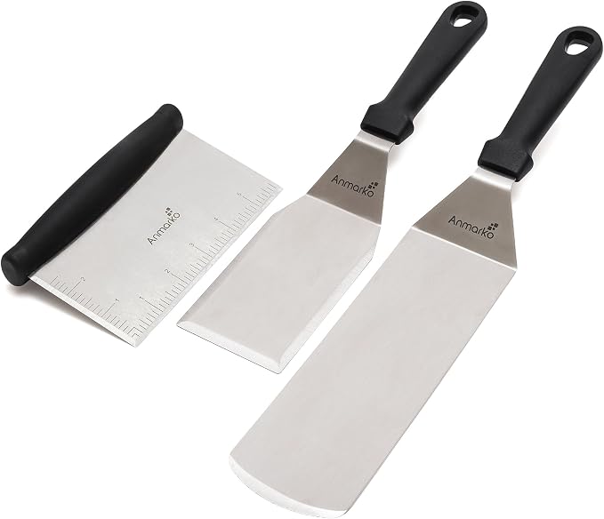 Metal Spatula Stainless Steel and Scraper by Anmarko