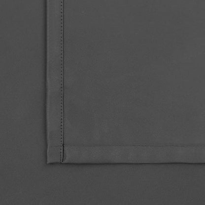 BGment Rod Pocket Blackout Curtains for Bedroom 72 Inch Long - Thermal Insulated Room Darkening Curtain for Living Room, 52 x 72 Inch, 2 Panels, Dark Grey