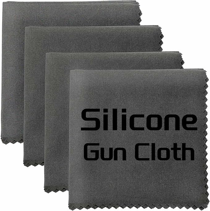 Silicone Gun Cleaning Cloth, Reusable Microsuede Cleaning/Polishing Wipes Towels by Miaozhun