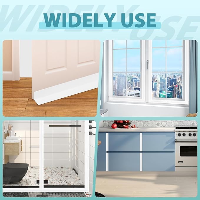 Weather Stripping Door Draft Stopper Flexible Self Adhesive Silicone Door Seal - Image 4