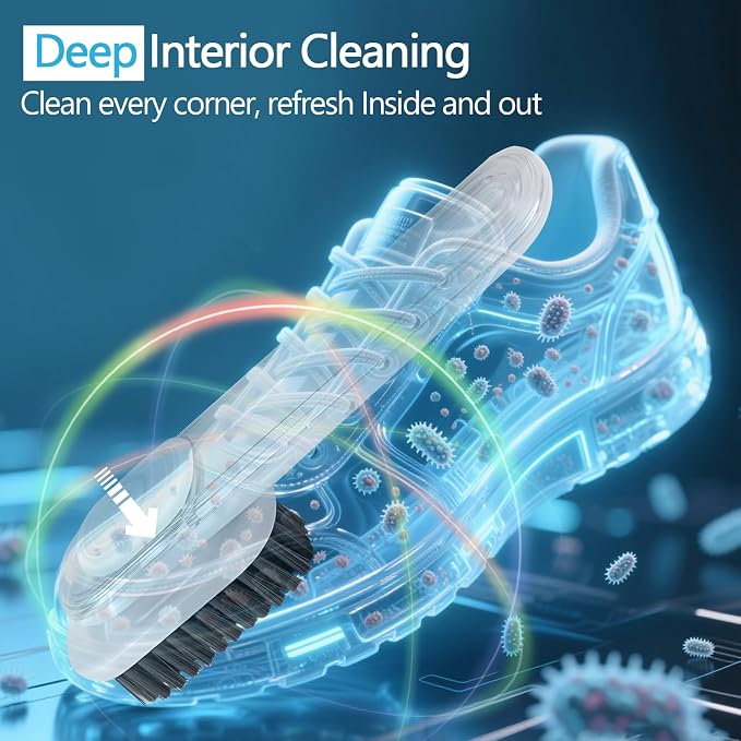 Shoe Brush, Liquid Dispenser Shoe Cleaning Brush, Laundry Brush - Image 5