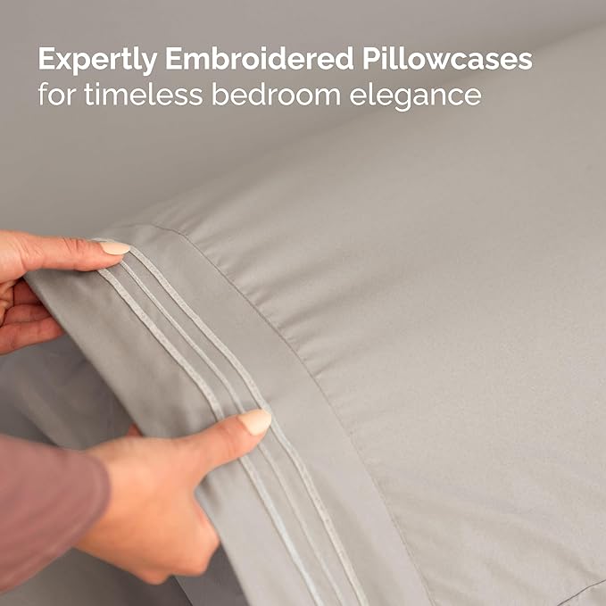Full XL Bed Sheets - Extra Long Extended Full Sheet – Luxurious, Easy-Fit Sheet Set - Fits between 8” to 16" Deep Pockets, 54" x 80" for Full XL Mattresses - Ideal for Extra Long Full Beds