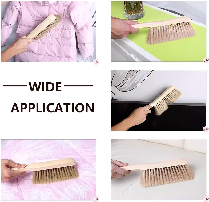 2 Pieces Woooden Dust Brush Hand Broom Bench Brush - Image 4