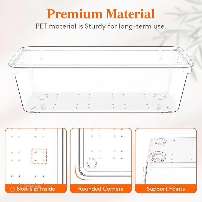 21-Pack Clear Plastic Drawer Organizer Trays – BPA-Free Storage Bins - Image 2