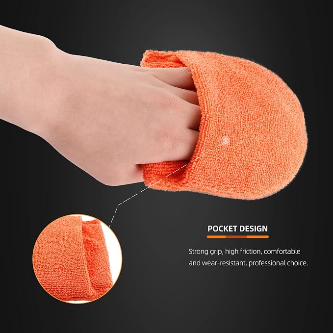 Microfiber applicator pad, Microfiber Sponge, SPTA 10Pcs Ultra-Soft Microfiber - Image 3