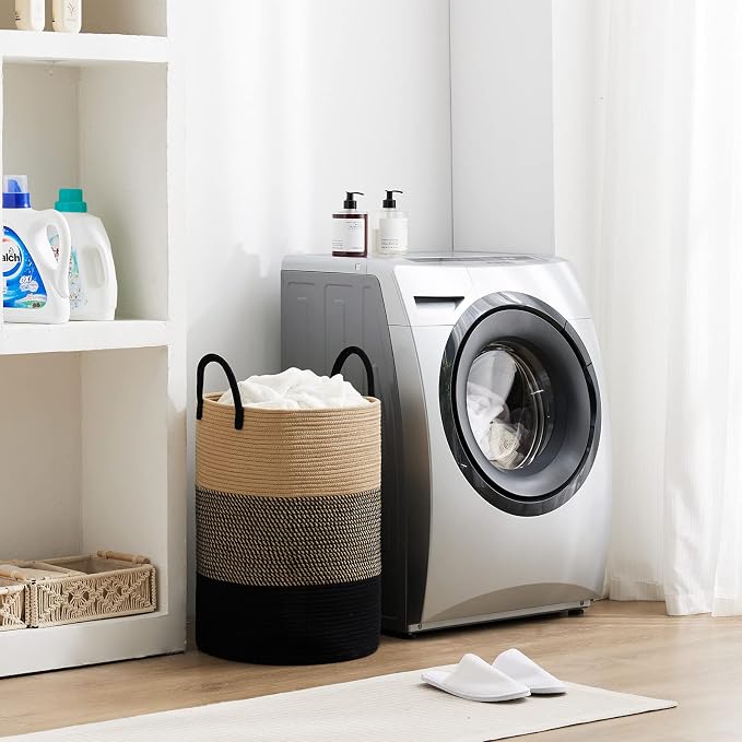 Fiona's magic 100L Extra Large Laundry Hamper Basket, 26.4Gal Tall Woven - Image 8