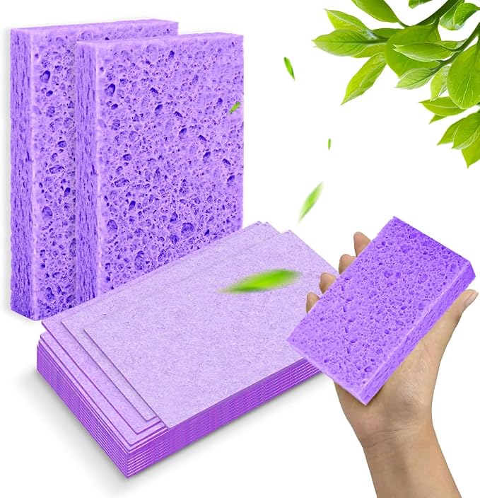 12 - Pack Non-Scratch Scrub Sponges - Sponges - Image 2