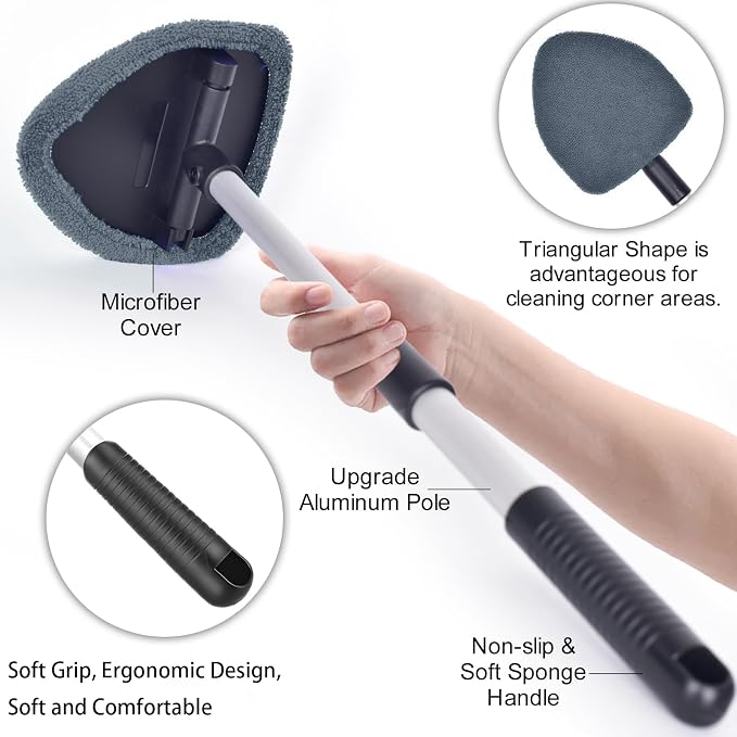 desin Windshield Cleaning Tool, Car Window Cleaner Windshield Cleaner - Image 3