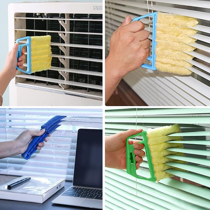 2Pcs Window Venetian 7 Finger Dusting Cleaner Tool and 1Pc Window Blind Duster - Image 4