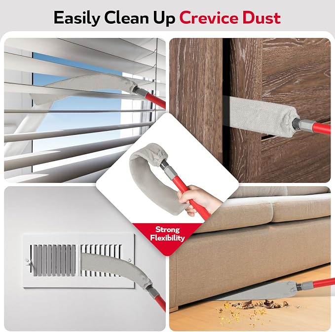 Ceiling Fan Cleaner Duster, 62.5‘’ Extendable Long Handle Ceiling Fan Blade - Image 5