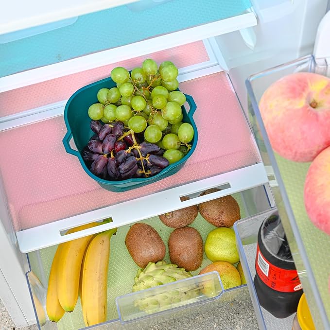 BOPART 12Pcs Refrigerator Liners Washable Fridge Shelf Liners Refrigerator Mats by BOPART-ENJOYYOURLIFEALWAYSBYYOURSIDE