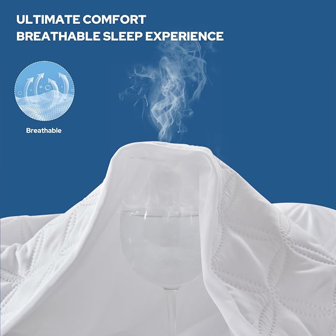 BEDLORE Waterproof Mattress Protector, Twin Size Mattress Pad - Image 6