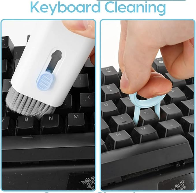 7-in-1 Keyboard Cleaner Earphones Cleaning Pen Keycap Puller Set - Image 7