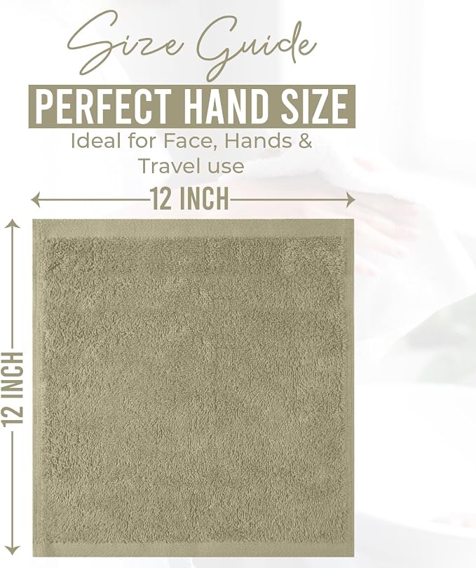 DAN RIVER 12 Pack Wash Cloths for Showering - Image 2