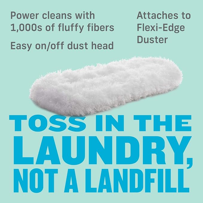 E-Cloth Flexi-Edge Floor & Wall Duster Head, Reusable Dusting Mop - Image 5