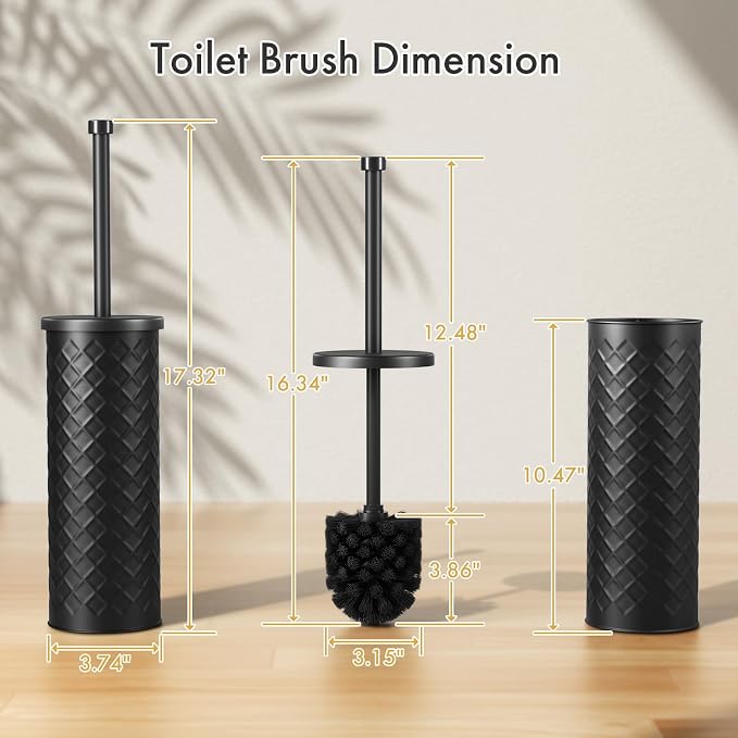 Toilet Bowl Brush and Holder Set 2 Pack - Image 2