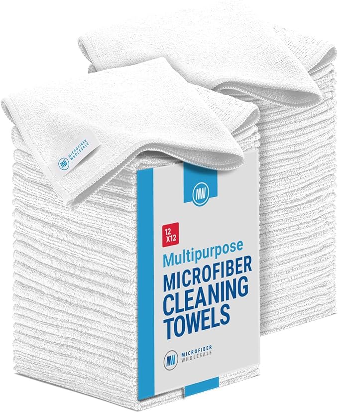 12" x 12" Microfiber Cleaning Cloths by MicrofiberWholesale