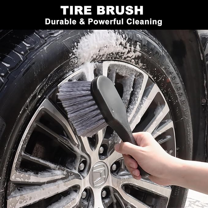 12Pcs Wheel Brush Kit for Cleaning Wheel and Tire, Wheel and Rim Brush - Image 4