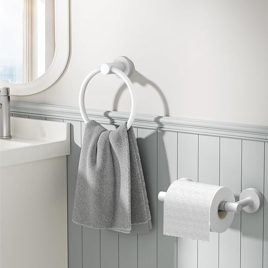 FORIOUS Toilet Paper Holder Wall Mount, SUS304 Stainless Steel Double Post - Image 2