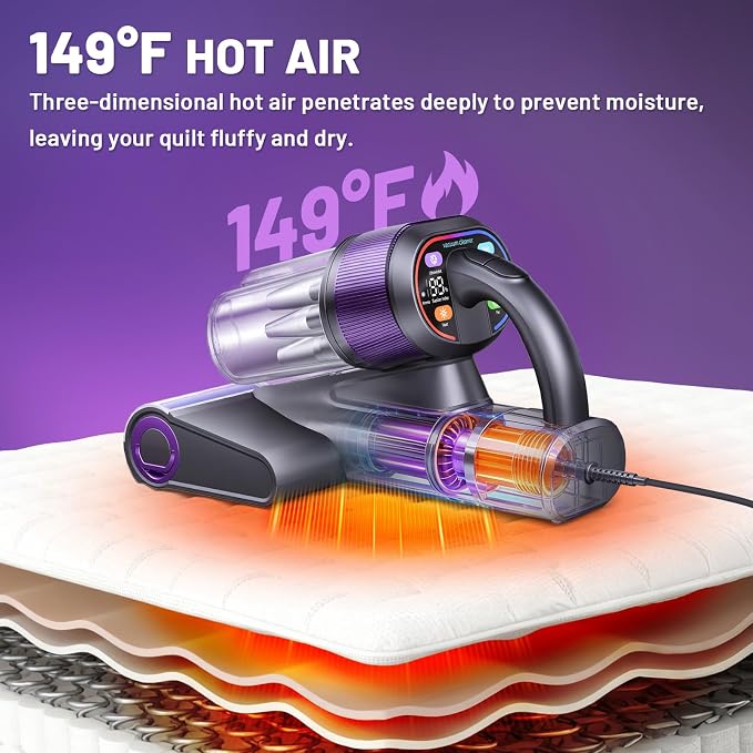 LED Display Mattress Vacuum Cleaner, 18Kpa Bed Vacuum Cleaner - Image 5