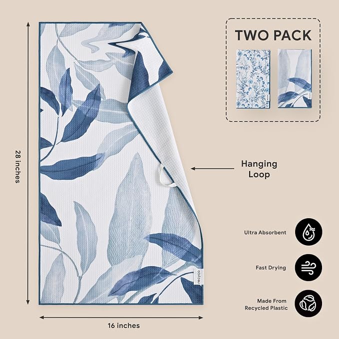 RECYCO Waffle Kitchen Towel Set of 2 - Image 7