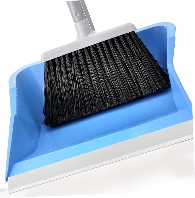 FRCOLOR 4pcs Rubber Dustpan Lip Replacement and Edge Strip Grey Broom Accessory - Image 3