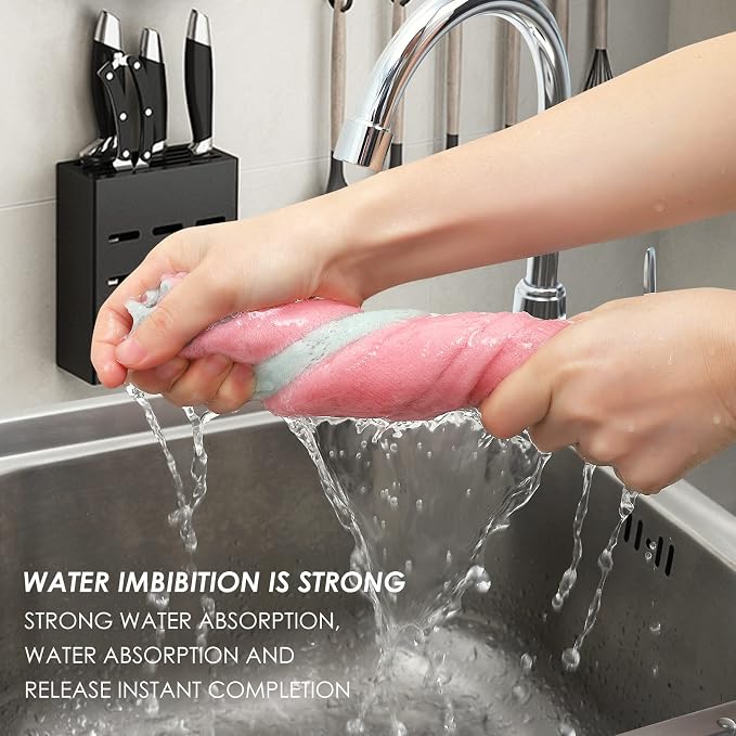 Rachan 11Pack Kitchen Dish Cloths, Reusable Dish Towels, Nonstick Oil Washable - Image 5