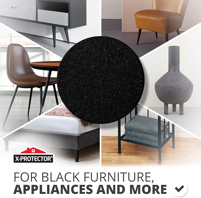 X-Protector Black Felt Furniture Pads - Image 3