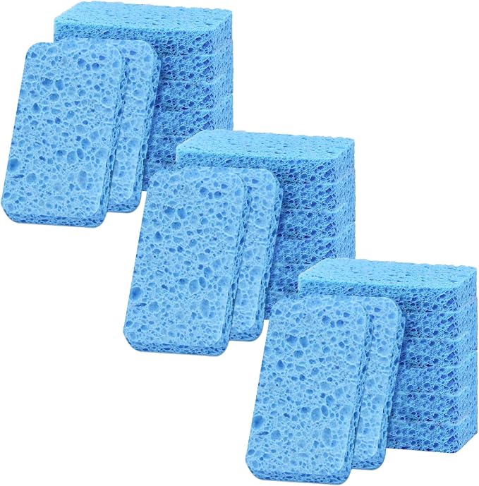 24 - Pack Non-Scratch Scrub Sponges - Sponges by Mainlyrunmakeupsuppliers