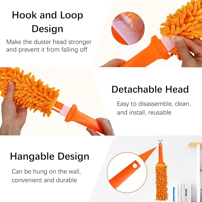 3 Pcs Professional Gap Cleaning Duster Sets, Microfiber Dusters - Image 5
