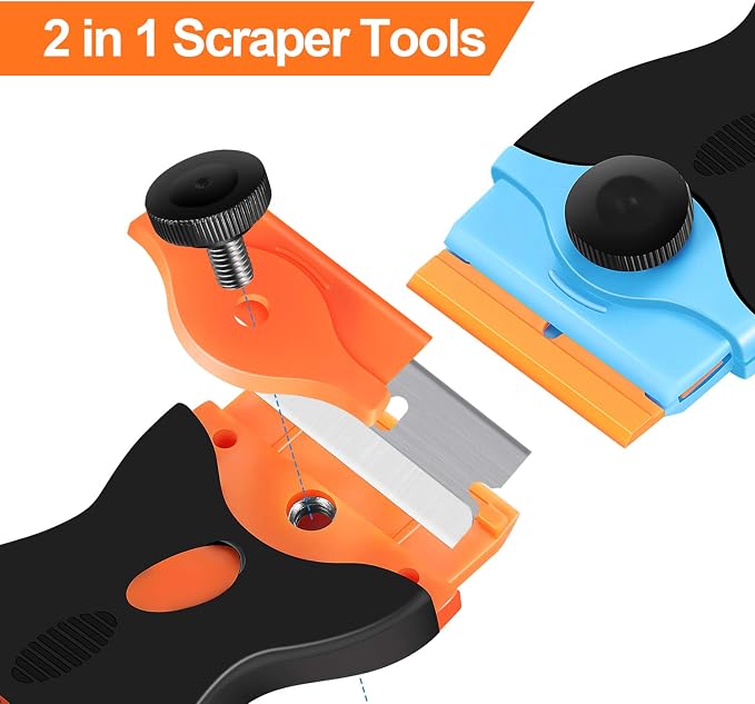 2PACK Razor Blade Scraper, 2-in-1 Scraper Tool - Image 2