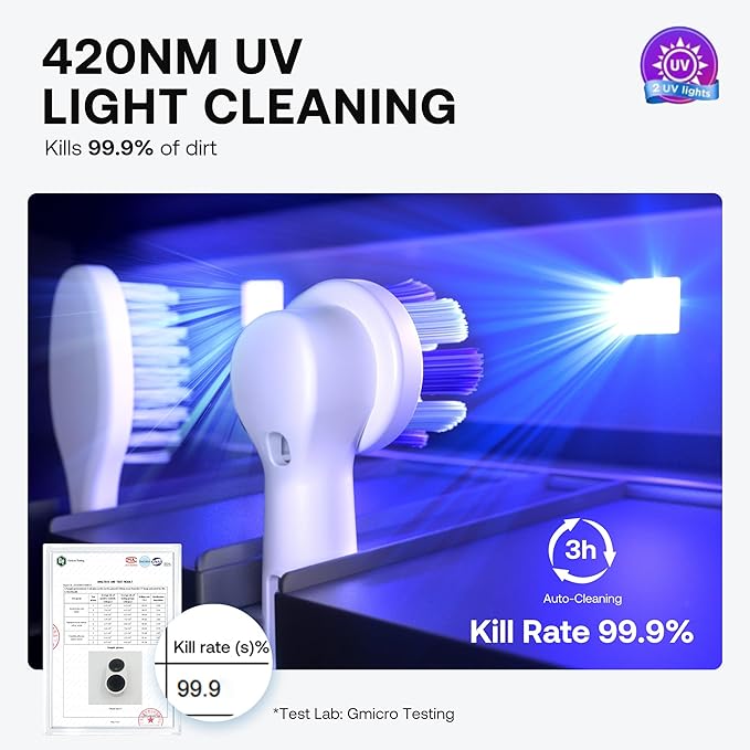 Bitvae Tooth Brush Holder for Bathroom, Infrared Sensing Toothbrush Cleaner - Image 3