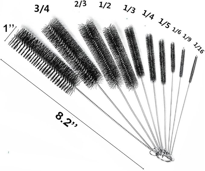 Eboot 10 Pcs 8.2 Inch Tube Cleaning Brushes Nylon Cleaner Brush Long Sink Drain - Image 2