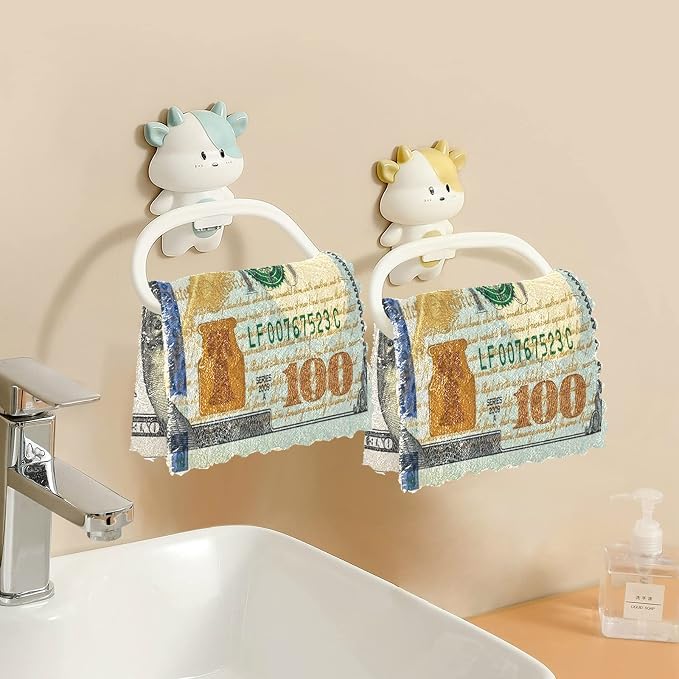 ALAZA Kitchen Towels 100 Dollar Bill Printed Dish Towels Multipurpose Reusable - Image 5