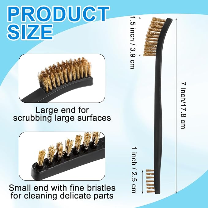 Boao 20 Packs Double-Ended Gun Cleaning Brushes 7 Inch Nylon All Purpose - Image 2